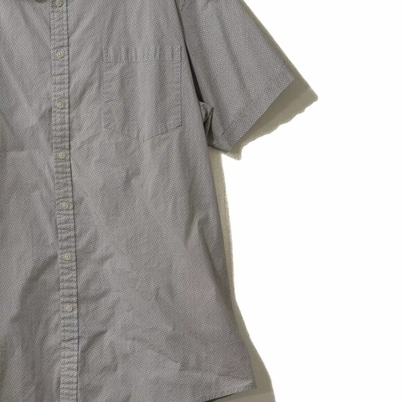 APT.9 Mens Gray Button Up Shirt Casual Slim Collared 1-Pocket Short Sleeve 3XL - Picture 3 of 7